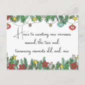 木の周りで思い出を作る ポストカード (正面)