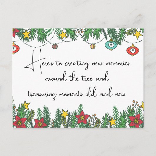 木の周りで思い出を作る ポストカード (正面)