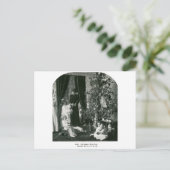 木の周りに集まる – ヴィンテージ立体視 ポストカード (スタンド正面)