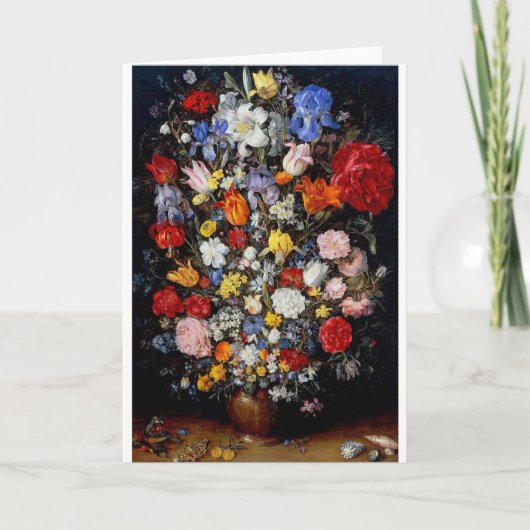 木の器の花、ヤン·ブルーヘル·ザ·エルダー カード (正面)