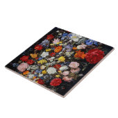 木の器の花、ヤン·ブルーヘル·ザ·エルダー タイル (側面)