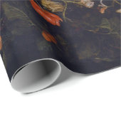 木の器の長い花のジャン·ブルーヘル ラッピングペーパー (ロールコーナー)