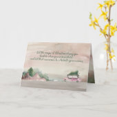 木の国のクリスマスシーンを持ち帰る カード (黄色い花)