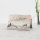 木の国のクリスマスシーンを持ち帰る カード (正面)