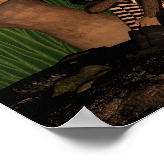 木の国の妖精、キノコの下の妖精 ポスター (角)