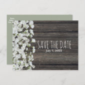 木の国の結婚式で素朴の赤ちゃんの息 案内ポストカード (正面/裏面)