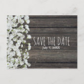 木の国の結婚式で素朴の赤ちゃんの息 案内ポストカード (正面)