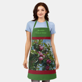 木の国の赤りんごパーソナライズされた エプロン