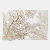 木の地図1 キッチンタオル (横)