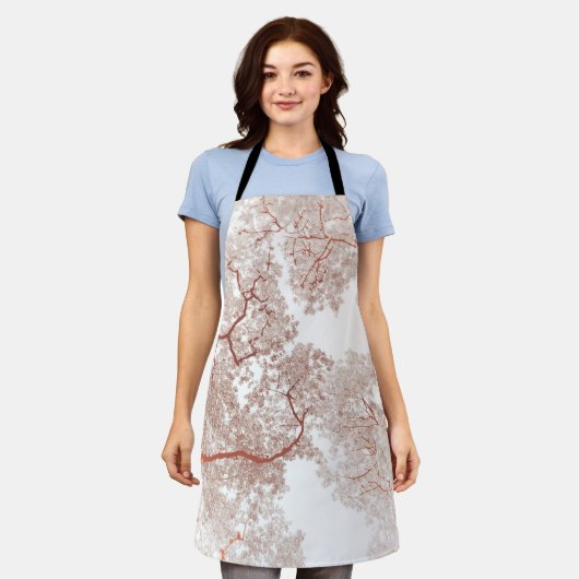 木の地図2 エプロン (着用した状態)