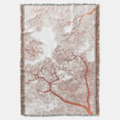 木の地図2 スローブランケット (正面縦)