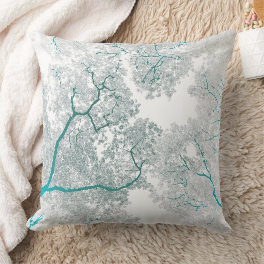 木の地図3 クッション (ブランケット)