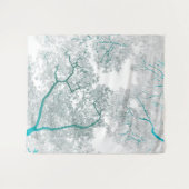 木の地図3 タペストリー (正面(横))