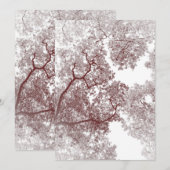 木の地図4 サンキューカード (正面/裏面)