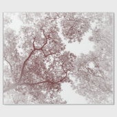 木の地図4 ラッピングペーパー (フラット)