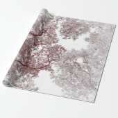 木の地図4 ラッピングペーパー (アンロールド)