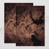 木の地図5 サンキューカード (正面/裏面)