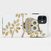 木の場合の広い目のフクロウ Case-Mate iPhoneケース (裏面(横))