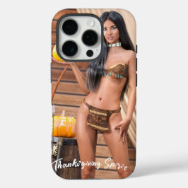 木の壁にポーズを取る若い先住民アメリカ人 iPhone 16 PROケース