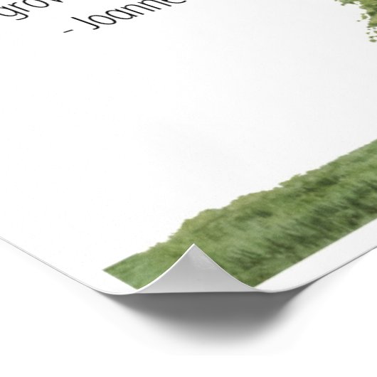 木の壁のアート感動的プリントのように ポスター (角)