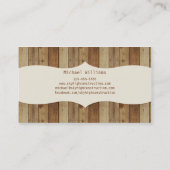 木の大工仕事 名刺 (裏面)