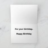 木の大枝に坐っている間ヒョウのあくび カード (内部)