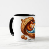 木の実に眠るリス マグカップ (正面左)