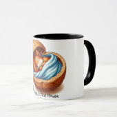 木の実に眠るリス マグカップ (正面右)