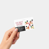 木の実の食物アレルギー警告ラベル バッジ (手持ち)