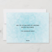 木の実を運ぶクリスマス・トラック（動物たちと一緒に） シーズンカード (裏面)