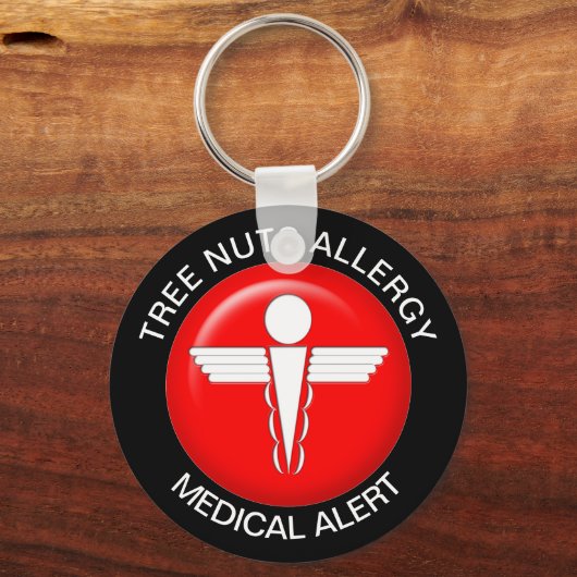 木の実アレルギーキーチェーン キーホルダー (正面)