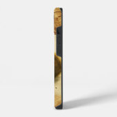 木の実モノグラムを持つリス iPhoneケース (左側面)