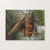 木の家の灯り ジグソーパズル (横)