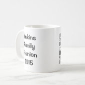 木の家族会の引用文の枝 コーヒーマグカップ (正面左)