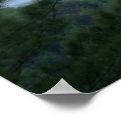 木の山の景色 ポスター (角)