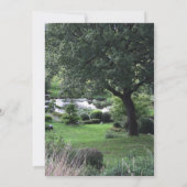 木の平和な庭6葬儀のお知らせ 招待状 (裏面)