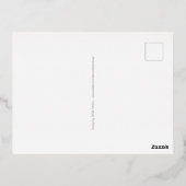 木の平和 – フラワーパワーハート1 箔シーズンポストカード (裏面)