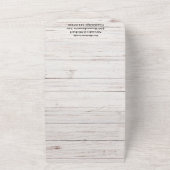 木の年のはがき　クリスマス　フォトコラージュ オールインワン招待状 (外側)