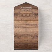 木の年のはがき　クリスマス　フォトコラージュ オールインワン招待状 (外側)