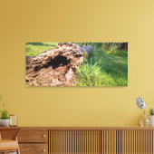 木の幹が粉砕 キャンバスプリント (インサイチュ (リビング))