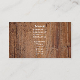 木の幹のイメージ・カード 名刺