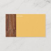 木の幹のイメージ・カード 名刺 (裏面)