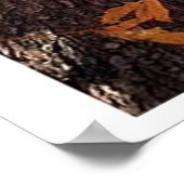 木の幹のビュー ポスター (角)