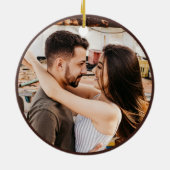 木の幹の手の名前を彫りロマンチックな形見 セラミックオーナメント (裏面)