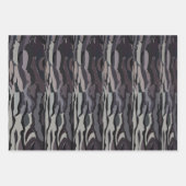 木の幹の背景パターン ラッピングペーパーシート (正面3)