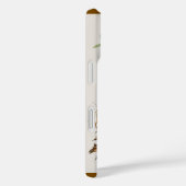 木の幹やどんぐりや花が咲き乱れる新年 Case-Mate iPhoneケース (裏面 / 右)