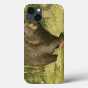 木の幹を踏むクマ iPhone 13ケース