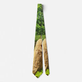 木の幹自然写真湖公園 ネクタイ (正面)