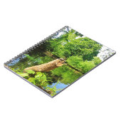 木の幹自然写真湖公園 ノートブック (左側)