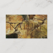 木の幹自然撮影素朴茶色の木 名刺 (正面)